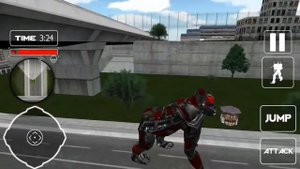 ► Futuristic Robot Transforming Gorilla Attack City (Super Mobile Games)  Gorilla Transformer Robot