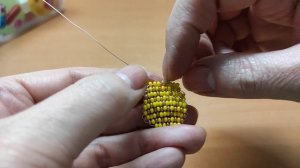 АНАНАС 🍍из бисера & Бисероплетение - параллелное плетение