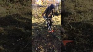 Stihl fs 490 с мульчирующим ножом