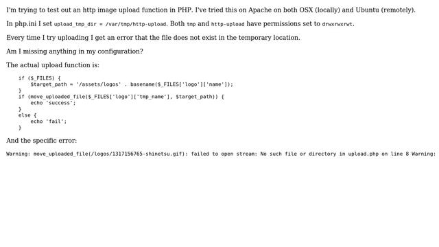DevOps & SysAdmins: Unable to upload to tmp directory смотреть онлайн