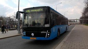 Москва. Автобус 1322031 маршрута №428 у м. ВДНХ. 09 апреля 2023