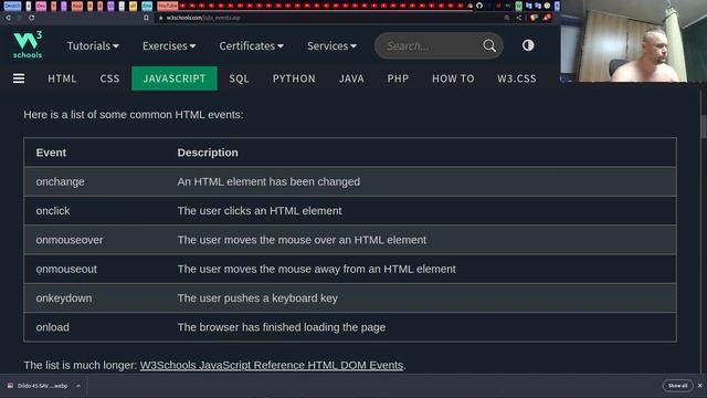 JavaScript Events ( События )
