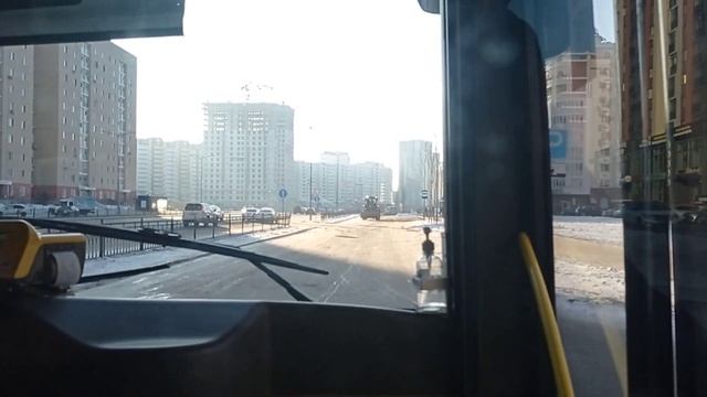 Поездка на автобусе Irisbus Citelis 12 m|43 маршрут|286 BV 01|город Астана смотреть онлайн