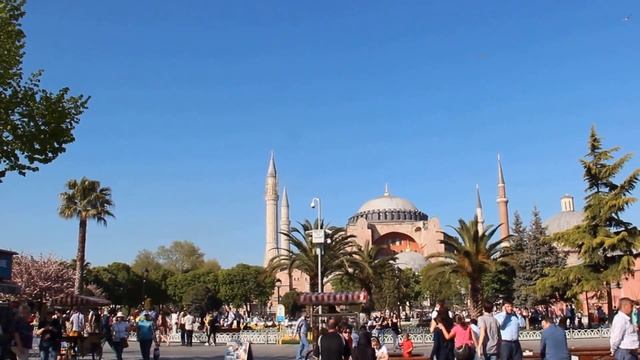 Зозыв на молитву - Азан. Собор Св.Софии, Голубая Мечеть, Стамбул. смотреть онлайн