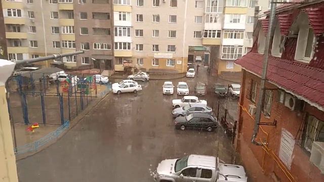 Первый снег в Ставрополе