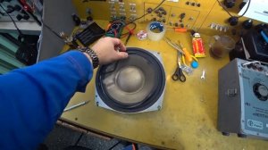 Замена подвеса на динамиках 75 ГД  Амфитон