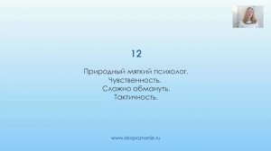 Нумерология число рождения 12