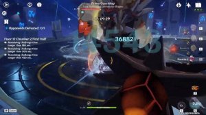 Pyro Kazuha & Shenhe Rosaria Bennett Perfect Melt Team - 2.4 Floor 12 Showcase