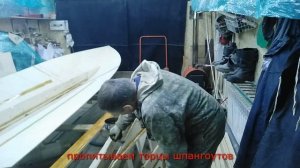 Север 440 Разметка и установка шпангоутов и стрингеров.