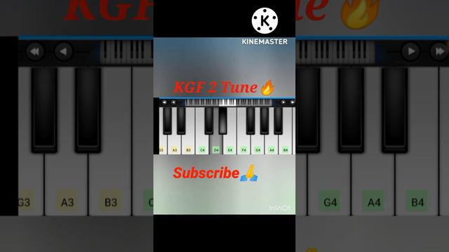 How to play KGF Theme music on mobileshort pianokgf tutorialpiano tutorial