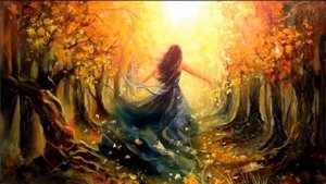 Осень |  Фоновый  футаж Танец Осени