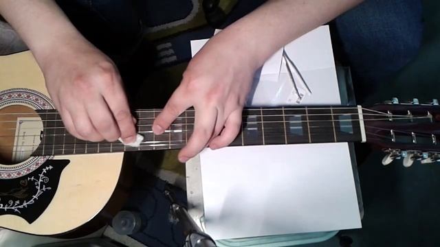 Наклейки на гриф гитары. Наклеиваем без снимания струн. смотреть онлайн