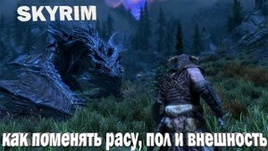 Skyrim как поменять расу, пол и внешность