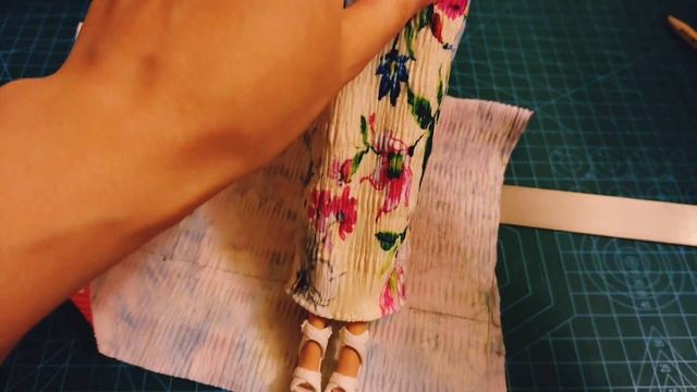 Как сшить платье для барби! эффектный летний сарафан без выкройки! #одеждадлякуклы #barbieclothes