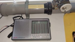 DEGEN DE1103+ ферритовая антенна.  2127 кгц. Железнодорожники