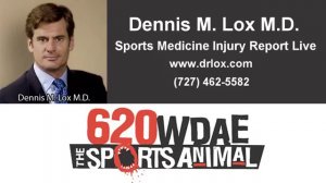 620 WDAE Sports Injury Report by Dennis M Lox M.D. talk about Ryan Callahan Ice Hockey Player.