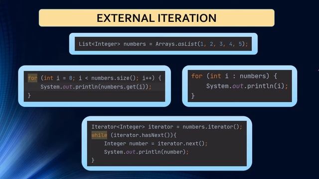 External Iterators vs Internal Iterators In Java