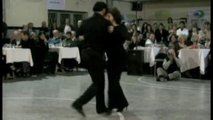 Miguel-Angel and Osvaldo Zotto dancing with their Mother