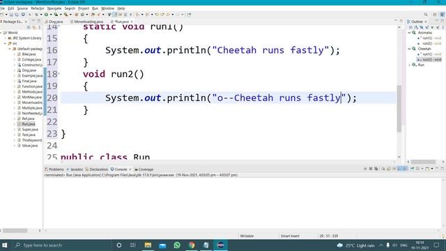 Method Overriding in Java Telugu смотреть онлайн