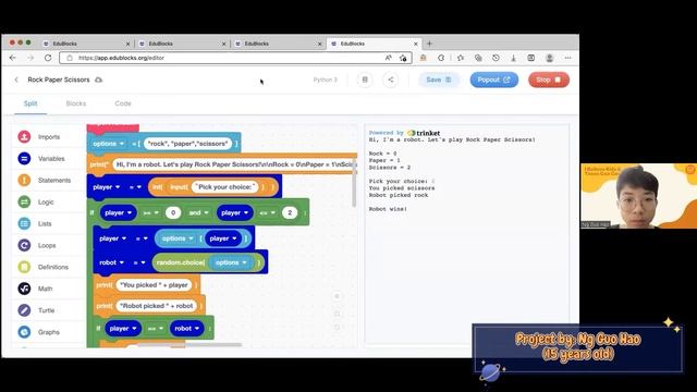 Fast Track Program: Block-Based Python | Project Showcase