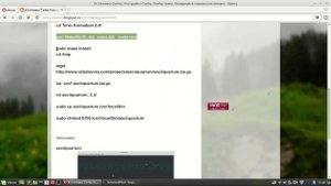 Приколы линукс- ASCII аквариум в терминале