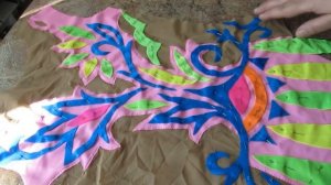 Собираем купальник с аппликацией