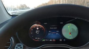 Активный круиз контроль Mercedes GLC cupe 300d тест драйв часть 2