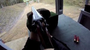 Отстрел ранее снаряжённых патронов с пулей Диаболо. Ружьё ТОЗ-54.