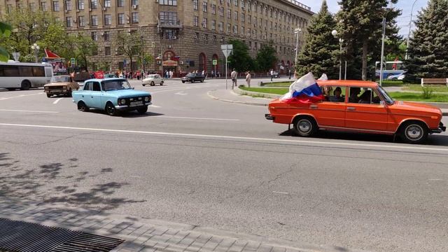 День победы . Волгоград . 9.05.2019 Автопробег смотреть онлайн