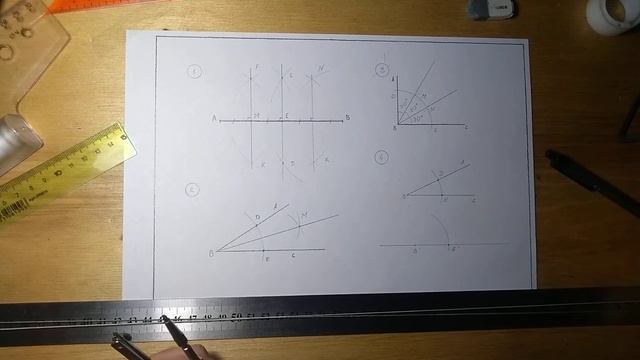 Построение угла, равного заданному смотреть онлайн