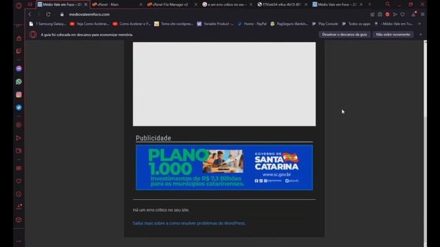 INEDITO - CORRIGINDO O PIOR ERRO CRÍTICO DO WORDPRESS NÃO SE DESESPERE смотреть онлайн