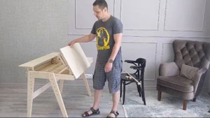 Парта классик с углом наклона столешницы