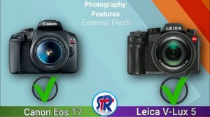 CANON EOS T7 Vs LEICA V LUX 5 DSLR COMPARISON | Shehzad Tech Reviews