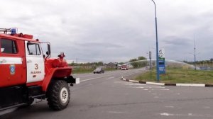 Пожарно-тактические учения на автозаправочной станции