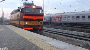 Прицепка электровоза ЧС4Т-262 к пассажирскому поезду
