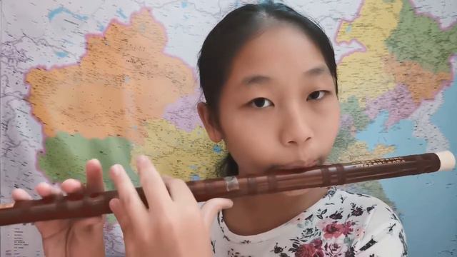 E key dizi flute practice popular song 《Moonlight over the lotus pond 》 @Dan Tang смотреть онлайн