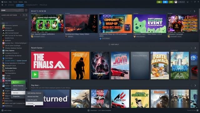 How To Uninstall The Finals On Steam - Delete The Finals Game