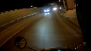 По льду на скутере