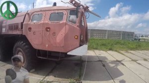 Заброшенный пожарный грузовой автомобиль МАЗ 7310 АА-60. Брошенная техника