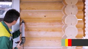Теплый шов. Технология нанесения. 5 простых шагов. ORGANA LOG SEALANT