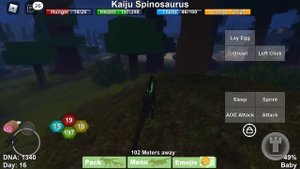 Как получить Спинозавра и Барионикса в dinosaur simulator ROBLOX