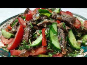 ХИТ САЛАТ 2022! МЯСНОЙ САЛАТ КОТОРОГО СМЕТУТ ПЕРВЫМ СО СТОЛА! БЕЗ МОЯНЕЗА.