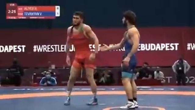 Vazgen Tevanyan (ARM) vs Haji Aliyev (AZE) |  Вазген Теванян 9-0 Хаджи Алиев | в/к 65 кг