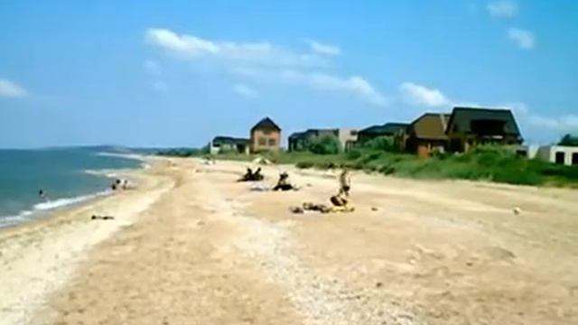 Поселок  Пересыпь.  Берег Азовского моря.