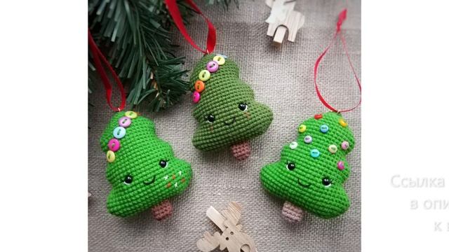 МК по вязанию амигуруми Новогодняя игрушка Ёлочка крючком. Автор: Мария Бильдякова