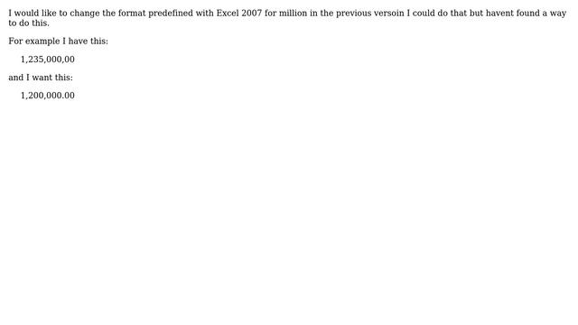 Format Million on Excel 2007 смотреть онлайн