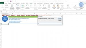 VBA Tips: Proteger y desproteger varias hojas en Excel usando macros @EXCELeINFO