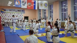 Тренировка, в рамках мастер-класса от сэнсэя Дениса Григорьева, 3 дан