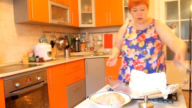 Запечённая курица в духовке со сметаной в фольге | Рецепт для похудения смотреть онлайн