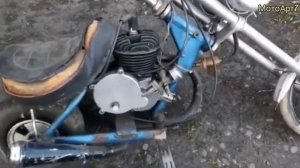 Бешеный дырчик. Мини-мокик на базе мопеда Рига-13.